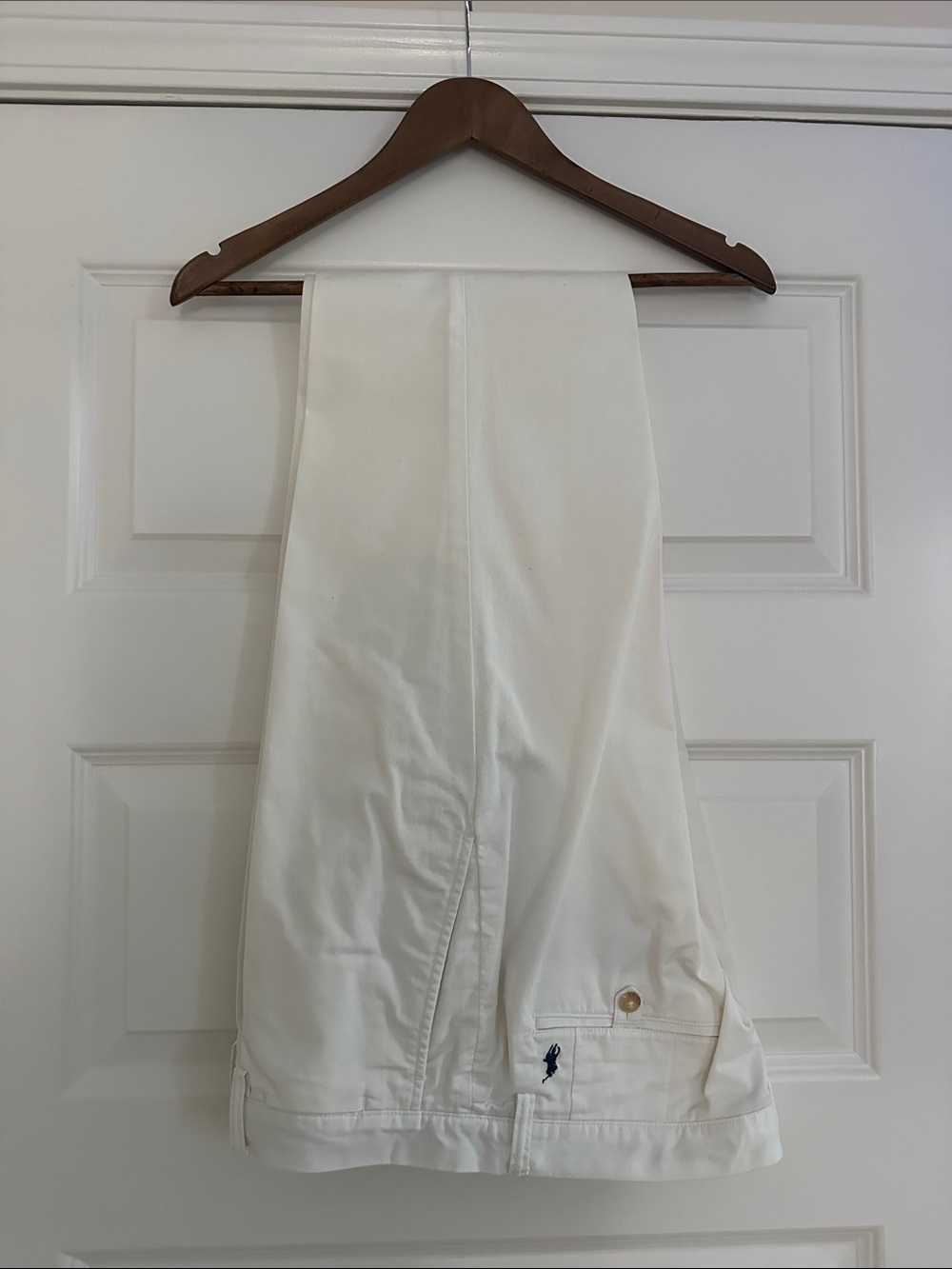 The Polo Chino by Ralph Lauren White Stretch Straight Fit